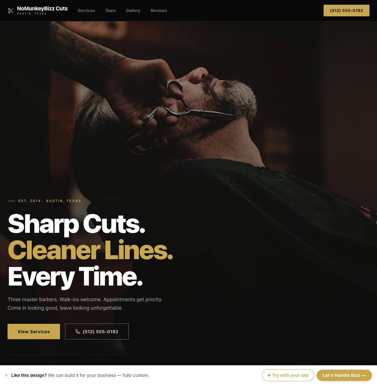 Classic Cuts template preview