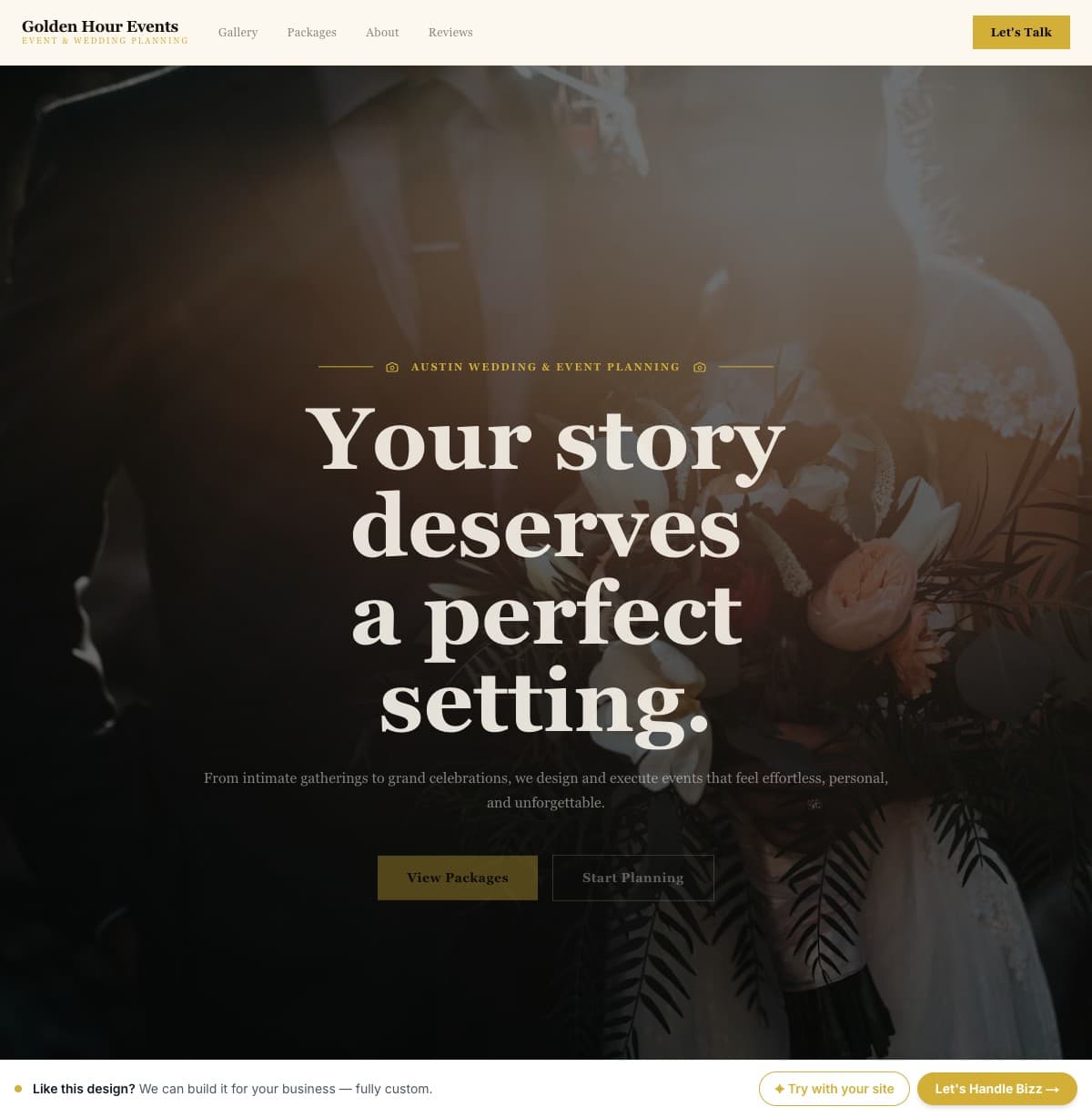 Golden Hour template preview