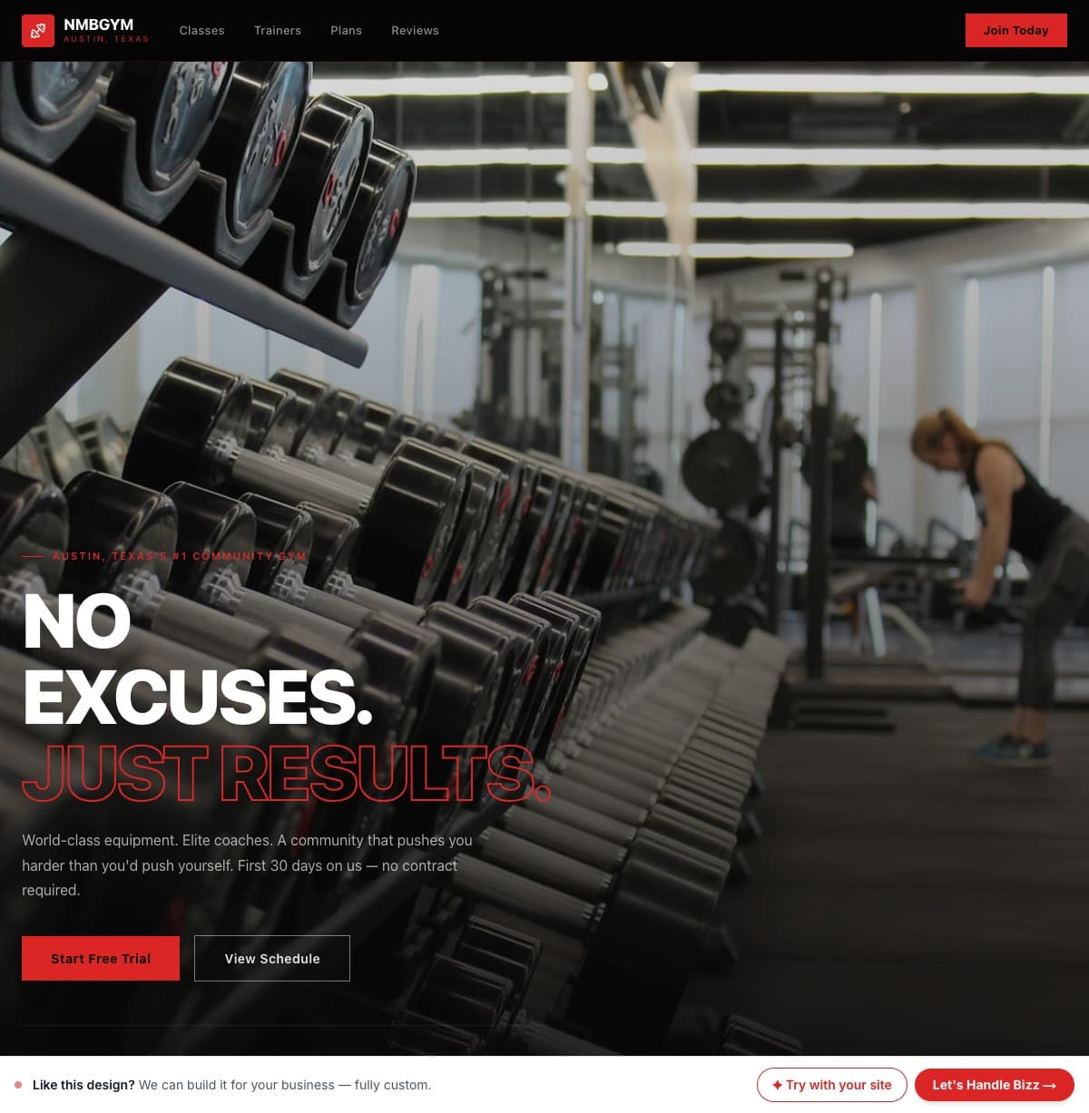Iron & Grit template preview